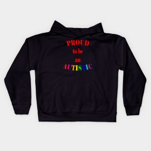Proud to be an Autistic- Red Kids Hoodie